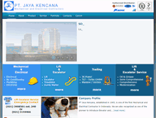 Tablet Screenshot of jayakencana.com
